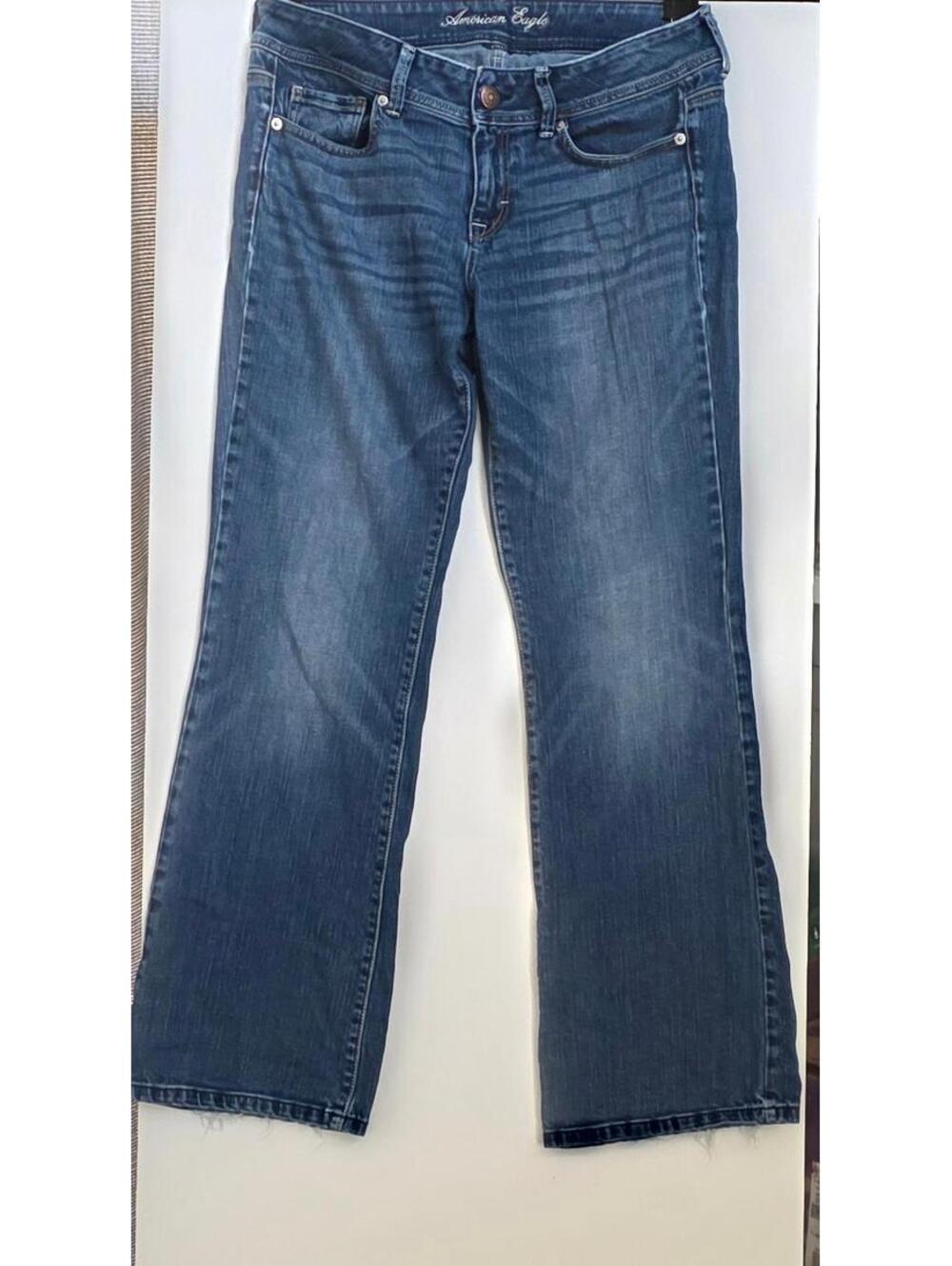 American Eagle Women's Jeans Stretch Original Boot Size 10 Denim Bootcut 32 x 31